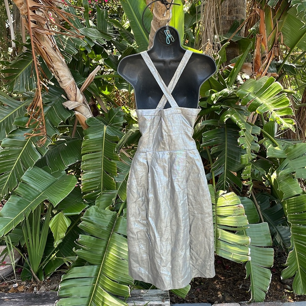 Cynthia Steffe linen silver sundress - Picture 7 of 12